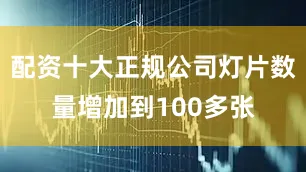 配资十大正规公司灯片数量增加到100多张